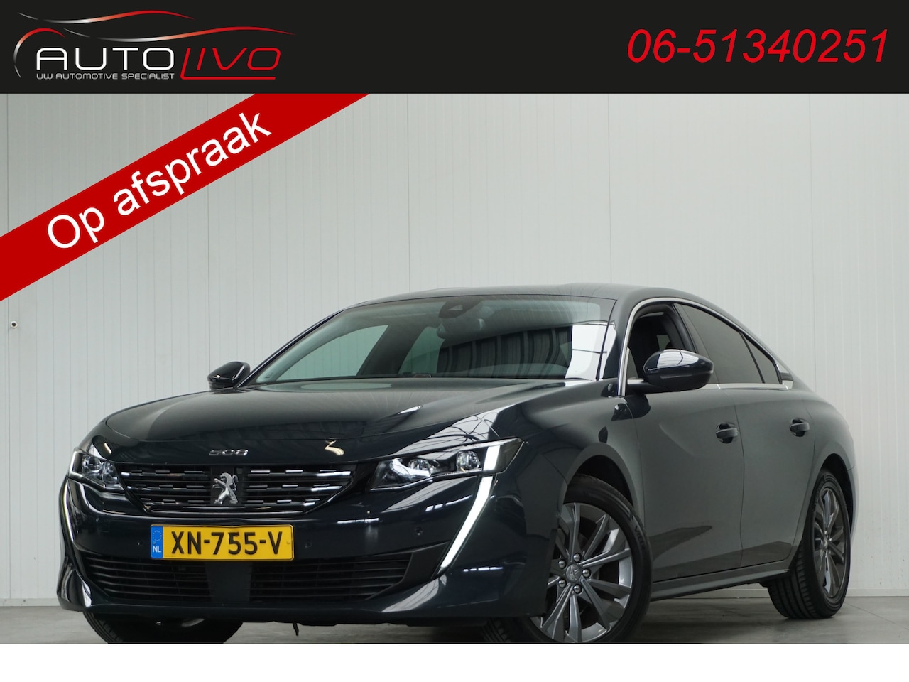 Peugeot 508 - 1.5 BlueHDI Blue Lease Allure AUTOMAAT! FOCAL G. NAVI LANE ASS. CLIMA CAMERA etc. - AutoWereld.nl