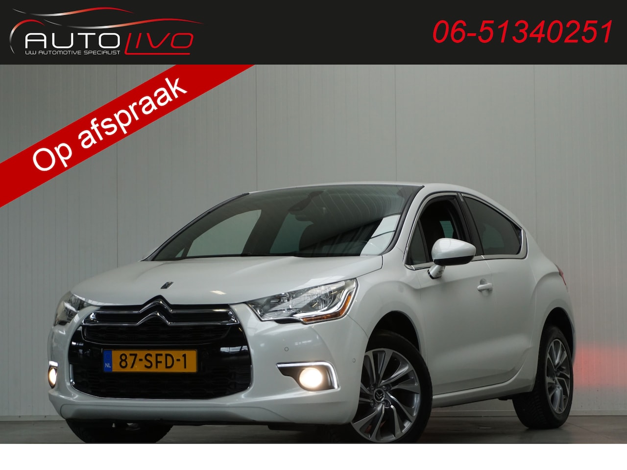 Citroën DS4 - 1.6 THP So Chic AUTOMAAT! H. LEER MASSAGE NAVI CLIMA PDC etc. - AutoWereld.nl