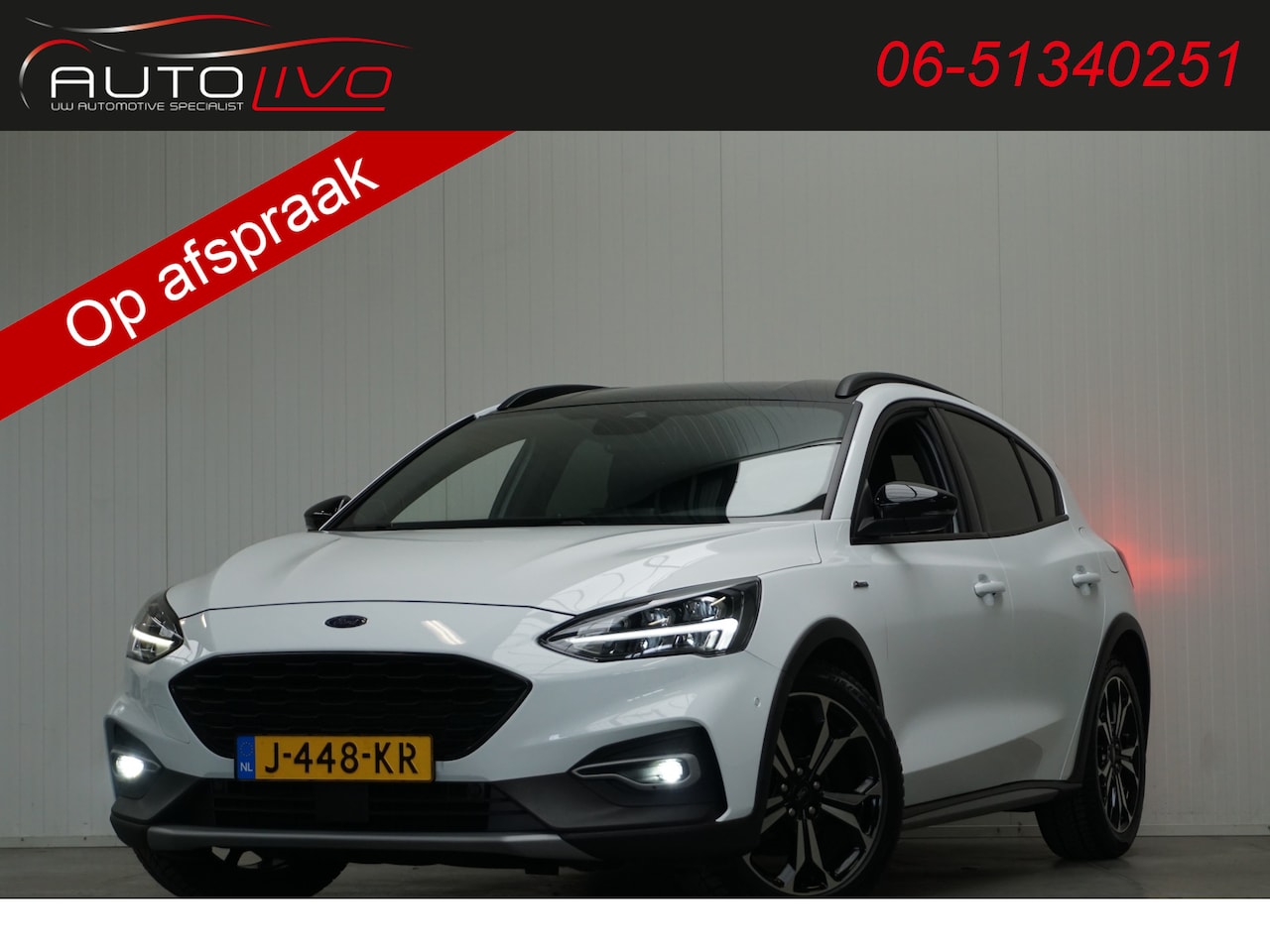 Ford Focus - 1.0 EcoBoost Hybrid Active X Business 155 PK! B&O VIRTUAL NAVI H. LEER LED CLIMA AD. CRUIS - AutoWereld.nl