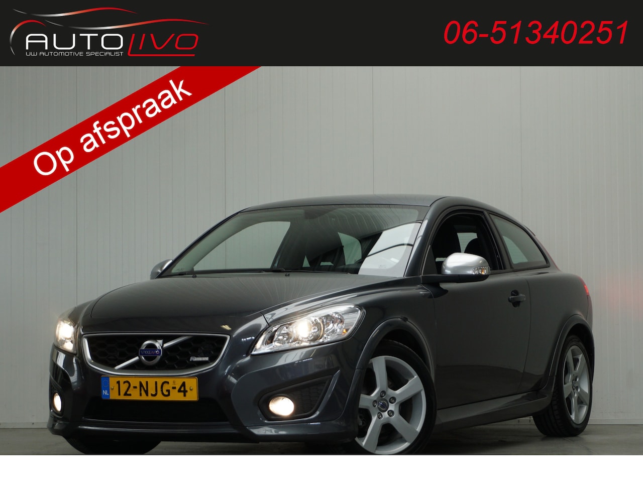 Volvo C30 - 1.6 D2 R-Edition NL AUTO! HEEL NETJES! H. LEER CLIMA CRUISE LMV 17" etc. - AutoWereld.nl