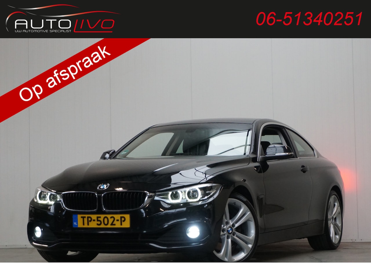 BMW 4-serie Coupé - 430i High Executive NL AUTO! AUTOMAAT! XENON LEER G. NAVI CLIMA etc. - AutoWereld.nl