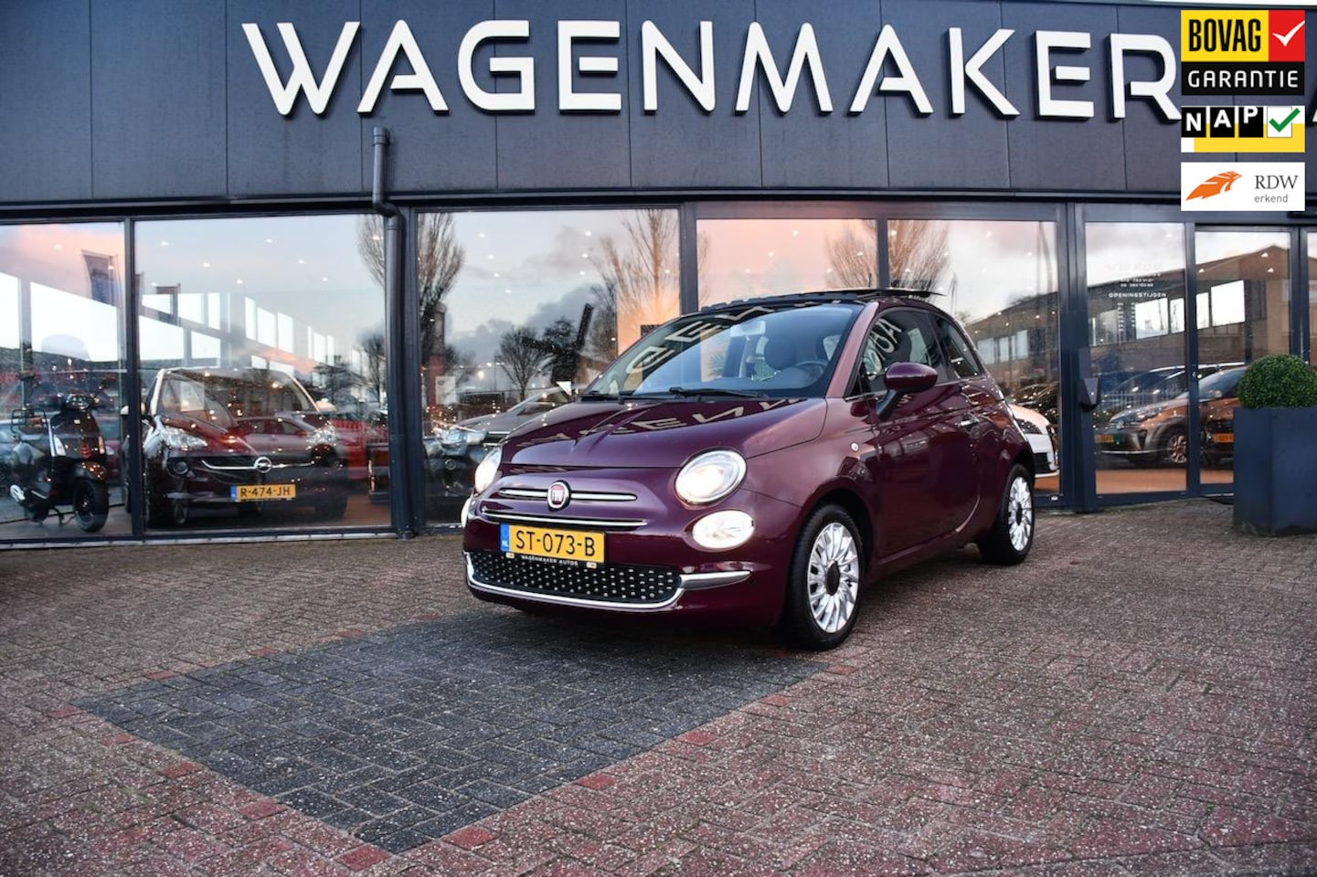 Fiat 500 - 0.9 TwinAir Turbo Lounge Clima|Cruise|NAVI|DealerOH - AutoWereld.nl