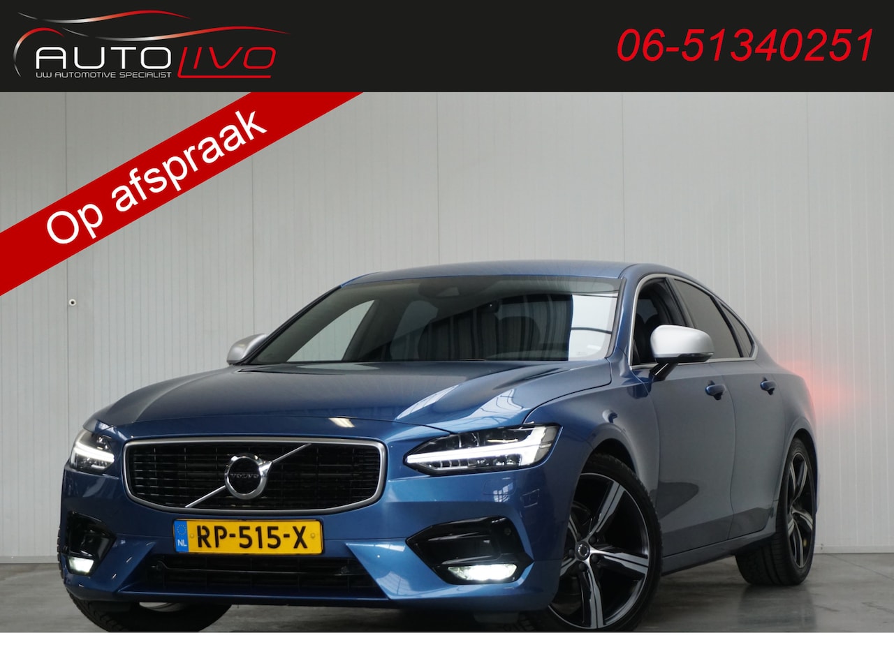 Volvo S90 - 2.0 D3 R-Design AUTOMAAT! BOM VOL! - AutoWereld.nl