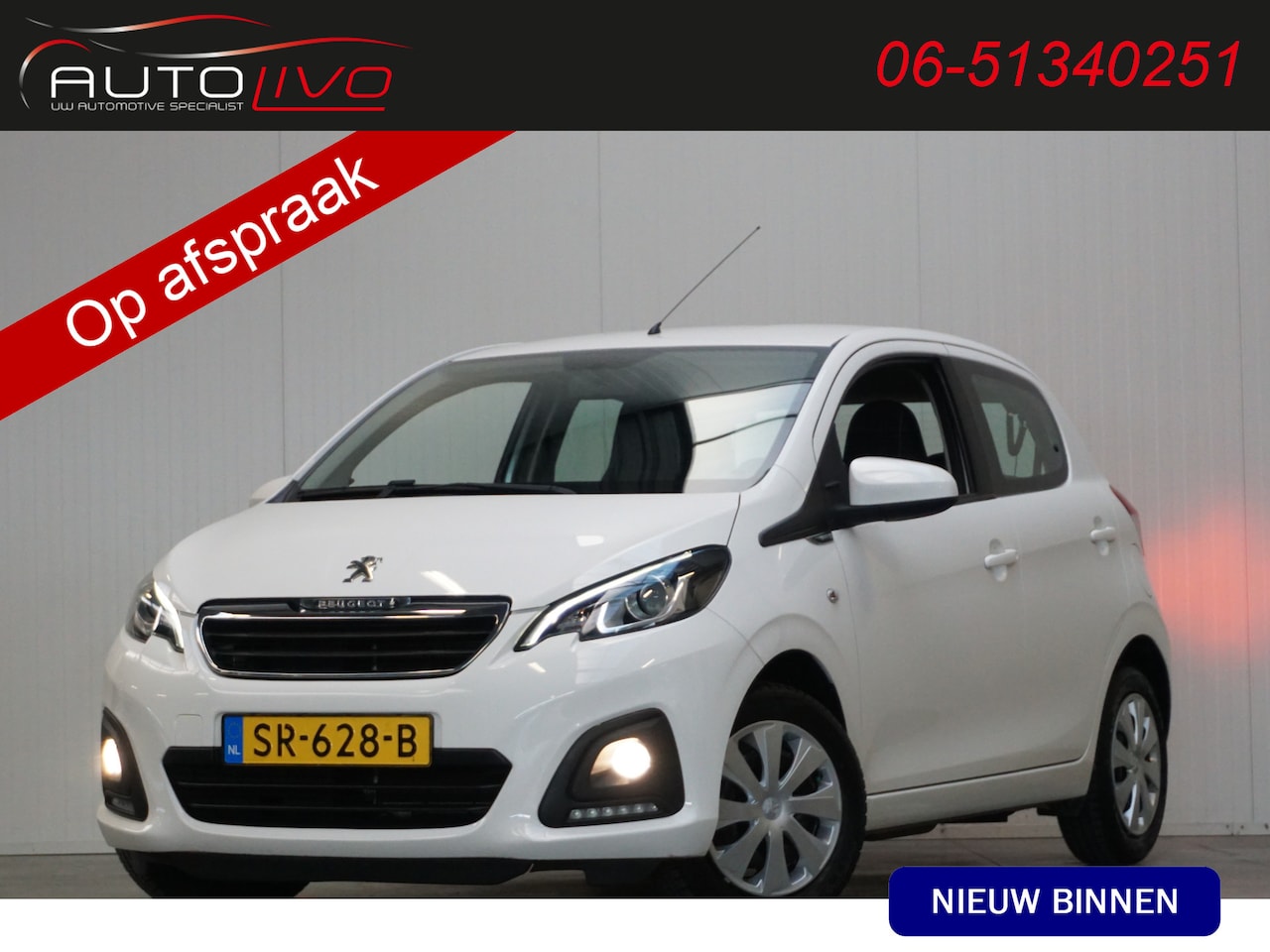 Peugeot 108 - 1.0 e-VTi Active NL AUTO! 5 DRS! AIRCO EL. RAMEN LED etc. - AutoWereld.nl