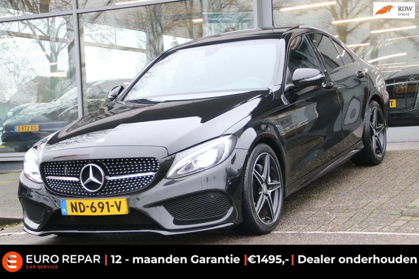 Mercedes-Benz C-klasse - 180 AMG Sport Edition AMG PANO-DAK NL-AUTO NAP! - AutoWereld.nl