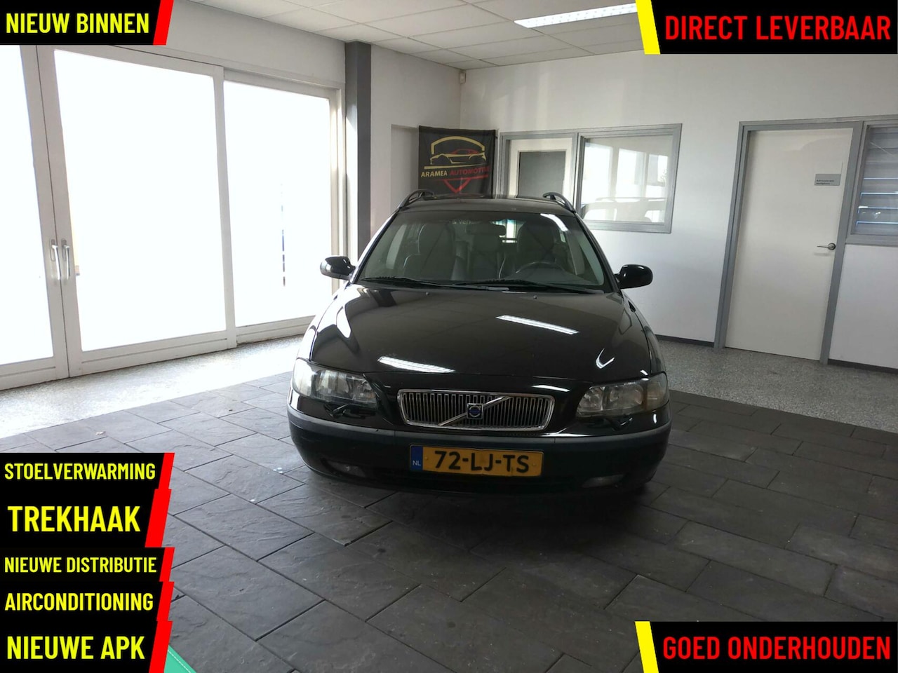 Volvo V70 - 2.4 LPG Comfort Line 2003 zwart Nieuwe olie+APK - AutoWereld.nl