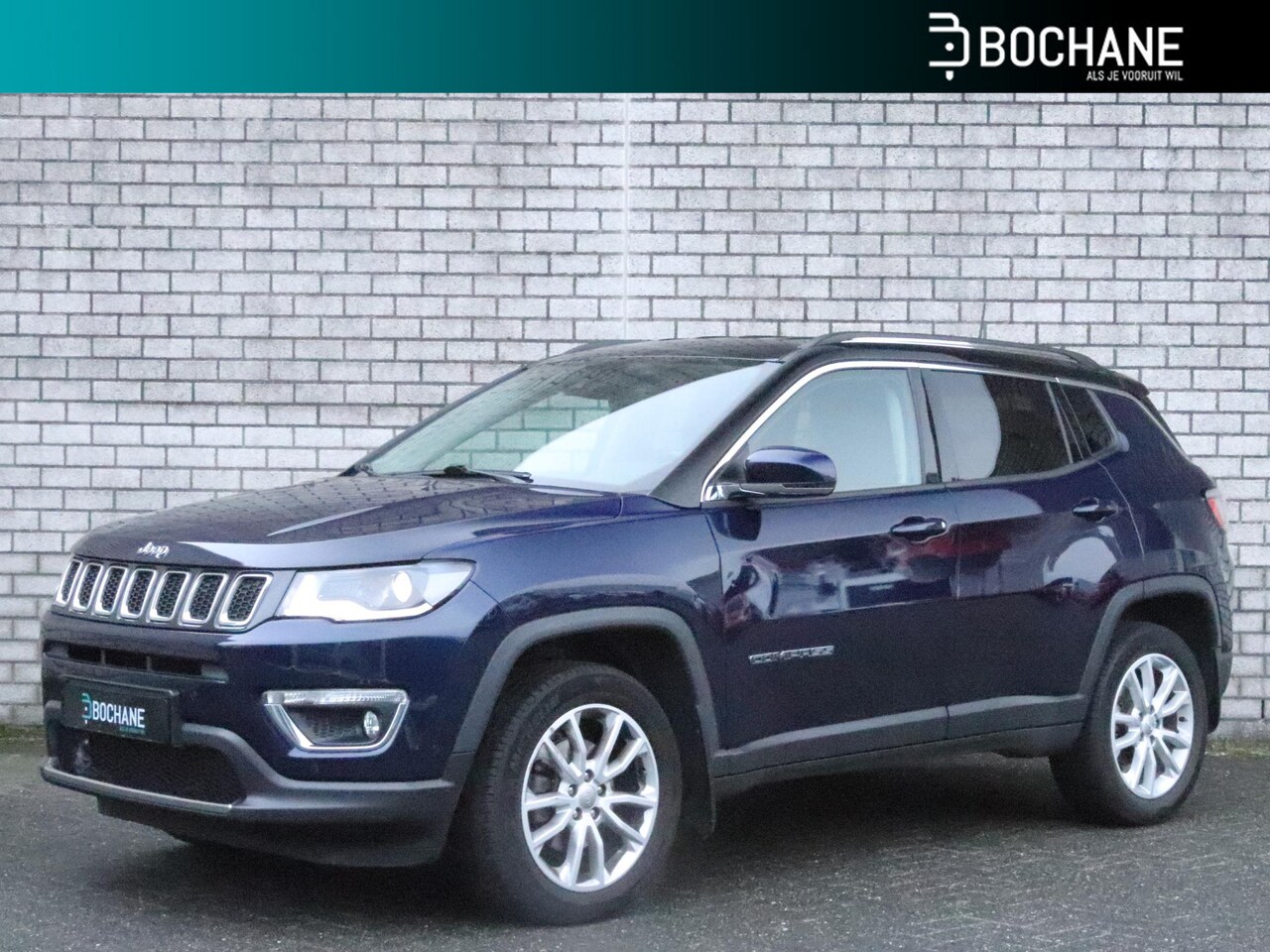 Jeep Compass - 1.4 MultiAir Limited 4x4 | Achteruitrijcamera | Navigatie | Leder | - AutoWereld.nl