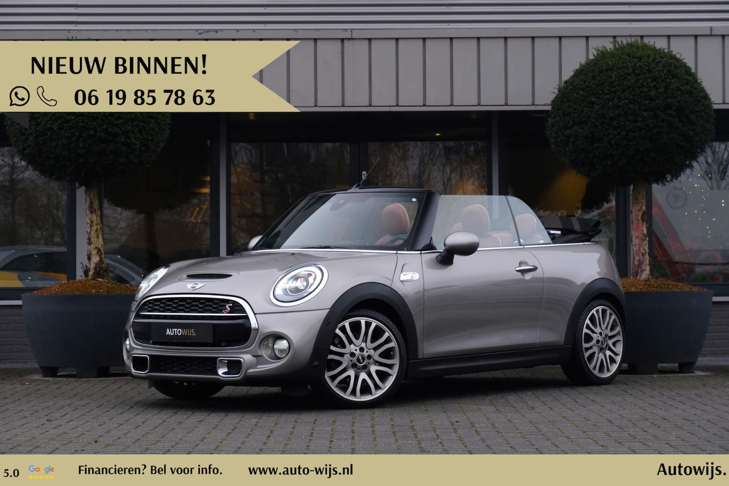 MINI Cabrio - Mini 2.0 Cooper S Serious Business|Led|H&K|Leder|Camera - AutoWereld.nl