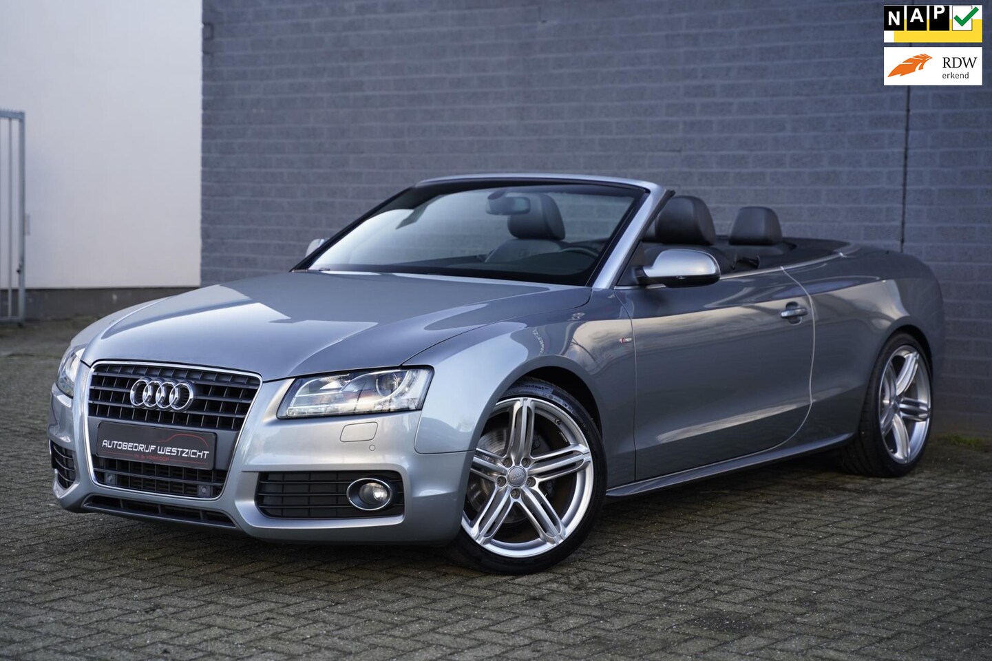 Audi A5 Cabriolet - 2.0 TFSI 210pk S Line, Leder, Navigatie - AutoWereld.nl