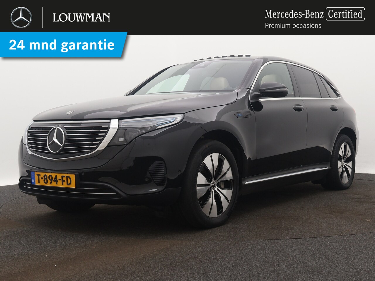 Mercedes-Benz EQC - 400 4MATIC Premium 80 kWh | Schuif/kanteldak | Beige leder interieur | Alarm klasse 3 | Na - AutoWereld.nl