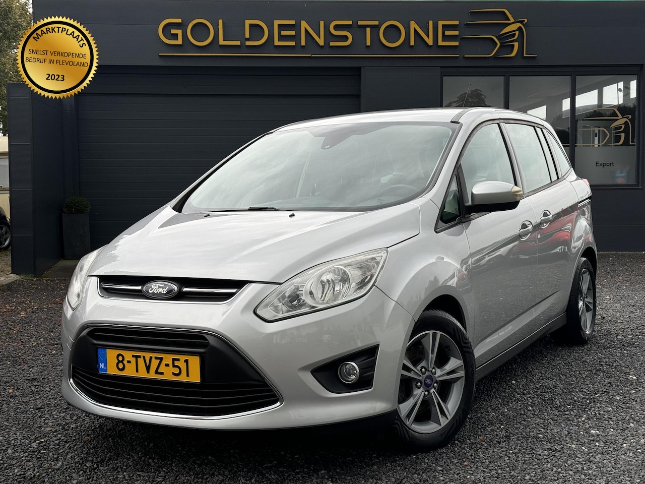 Ford Grand C-Max - 1.0 Edition Navi,Airco,Cruise,PDC,LM Velgen,N.A.P,APK bij Aflevering - AutoWereld.nl