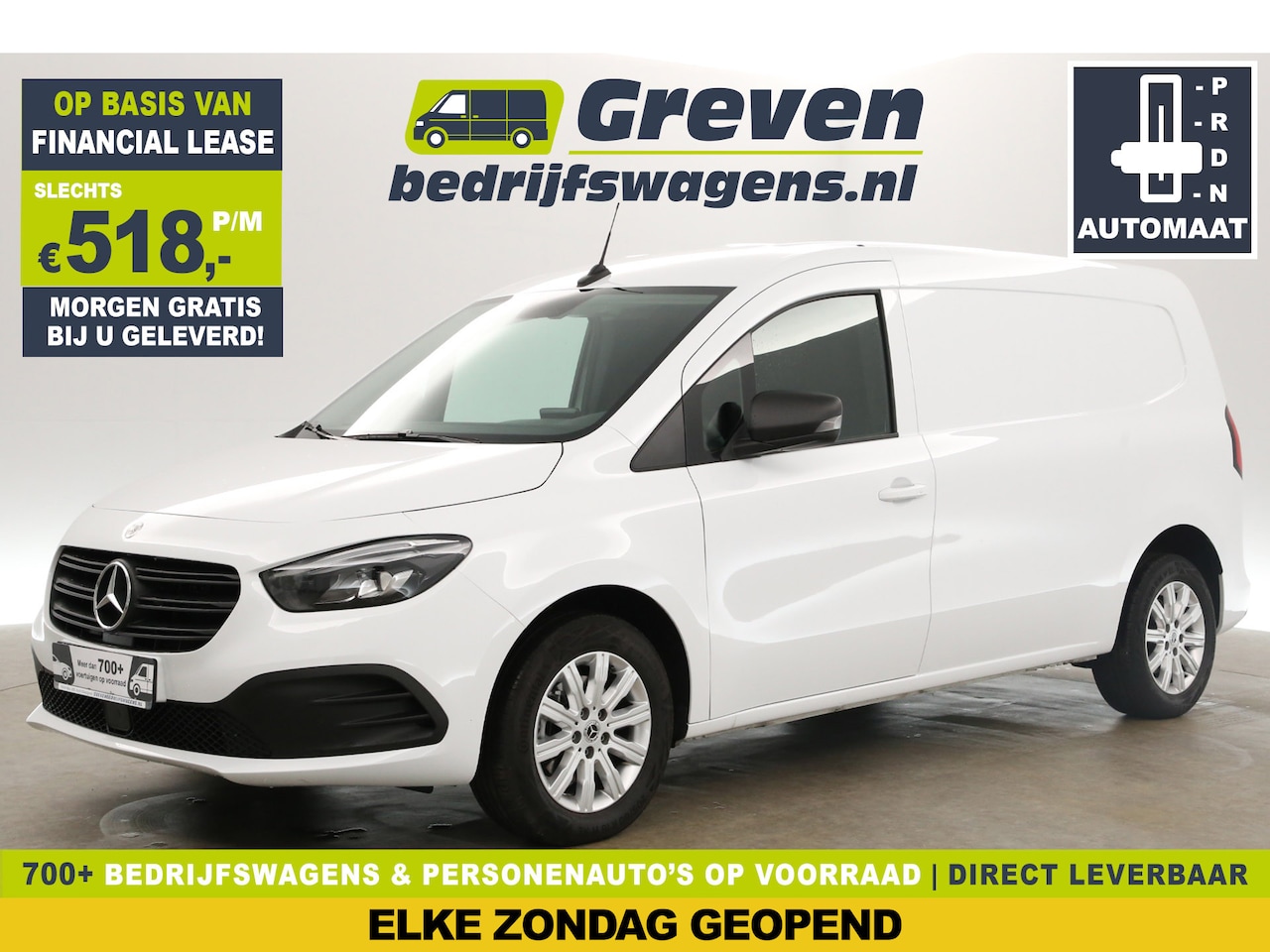 Mercedes-Benz Citan - 112 CDI L2H1 Automaat Airco Cruise Camera Carplay Navi 16"LMV LED PDC Stoelverwarming Trek - AutoWereld.nl