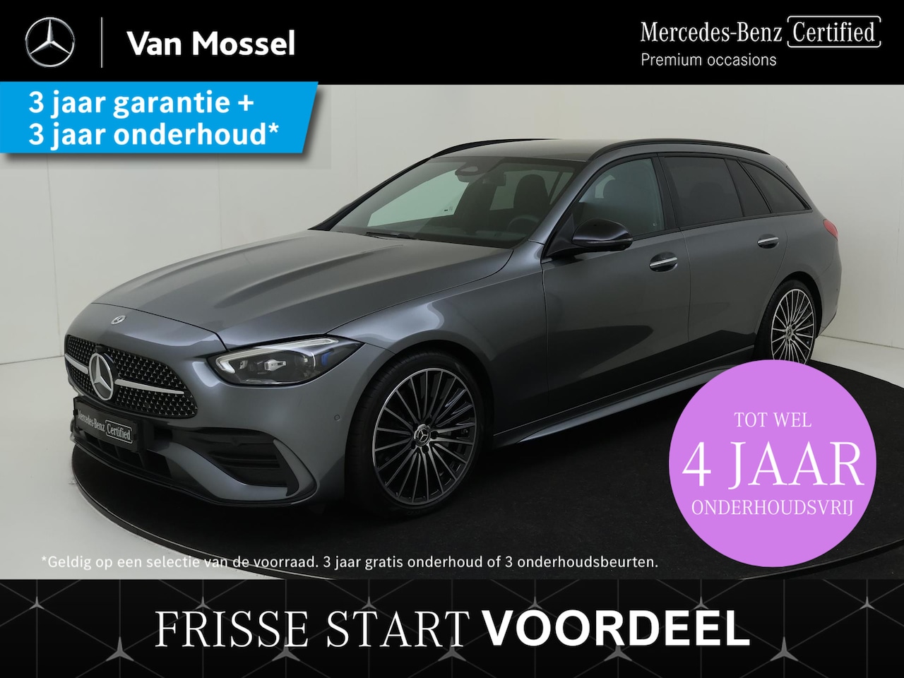 Mercedes-Benz C-klasse Estate - 200 AMG Line 360Graden-Camera / Night/ 19 inch / Easypack-achterklep / - AutoWereld.nl