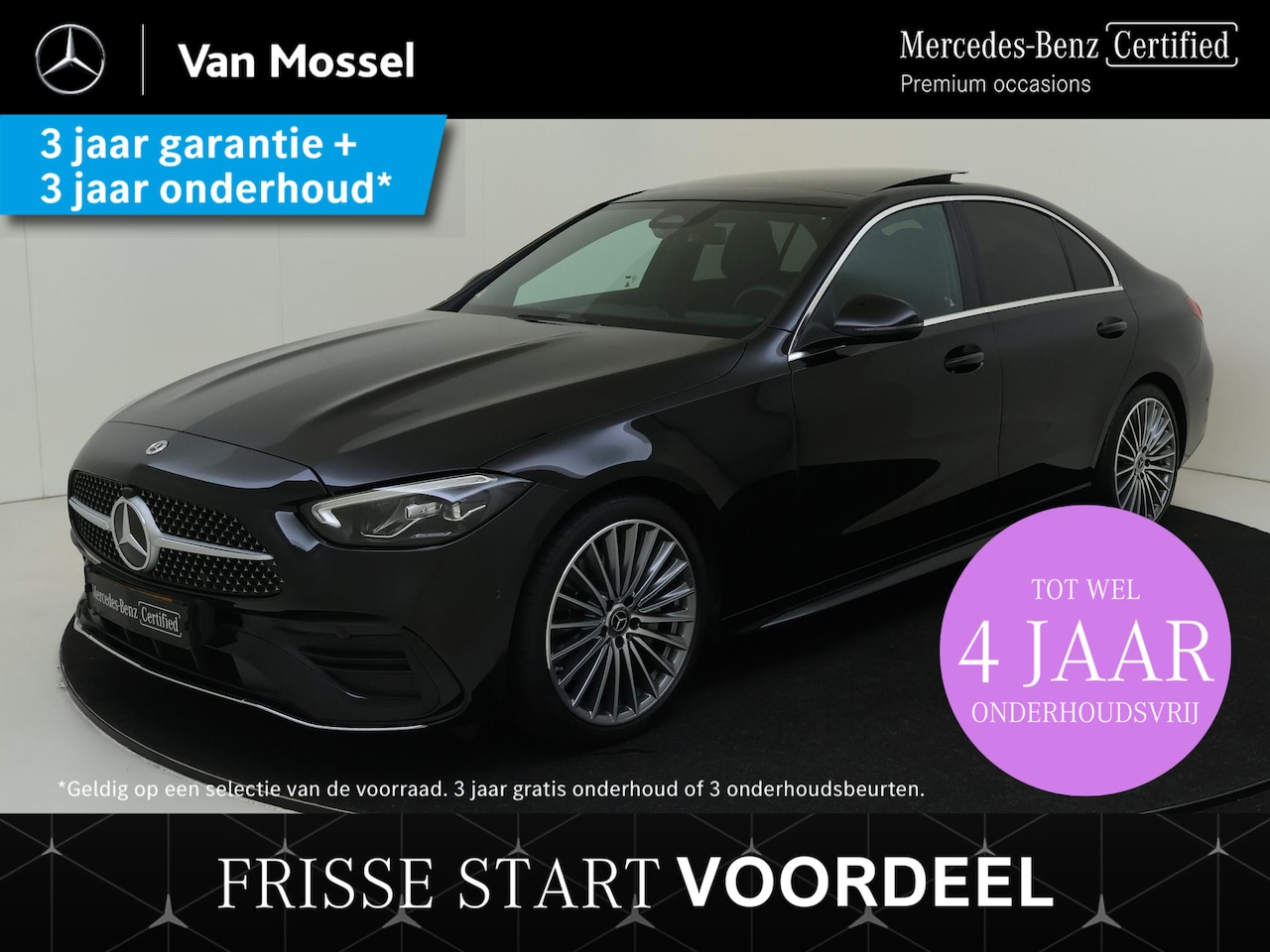 Mercedes-Benz C-klasse - 180 AMG Line 19" multispaak/ privacy glas/ Panorama dak - AutoWereld.nl