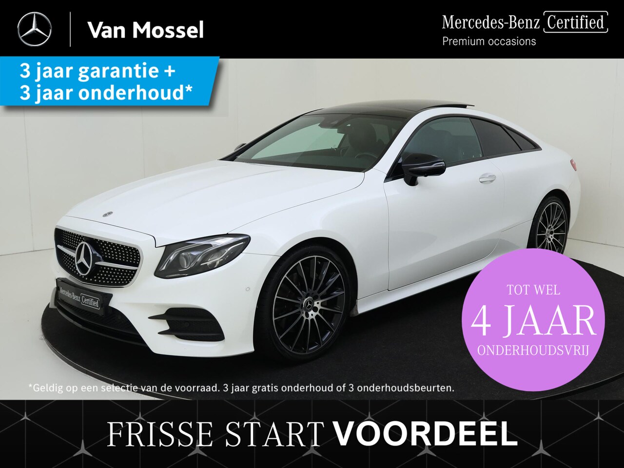 Mercedes-Benz E-klasse Coupé - 200 Premium Plus AMG /Panoramadak / Night pakket/ 20 Inch / Burmester /Memory stoelen - AutoWereld.nl