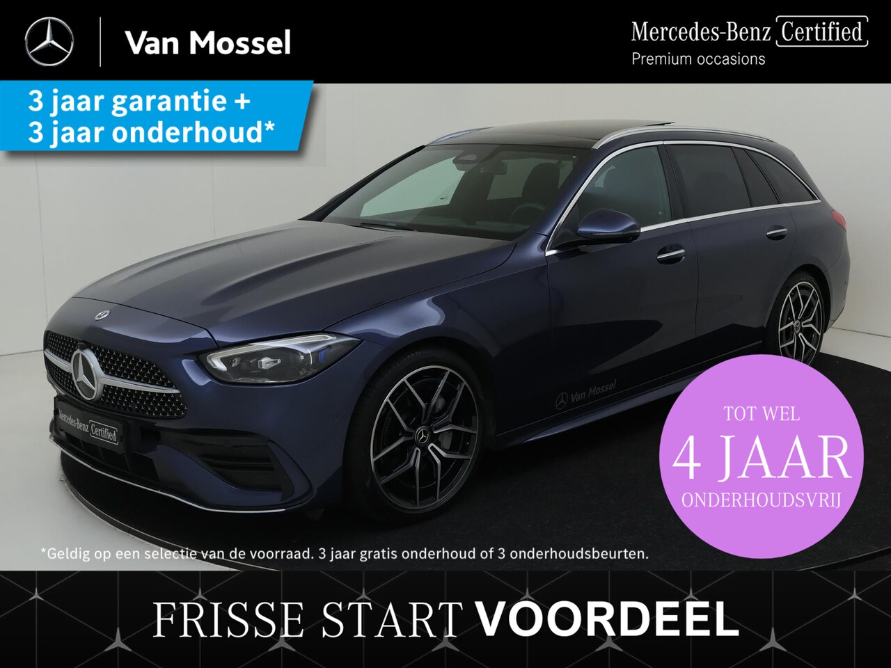 Mercedes-Benz C-klasse Estate - 200 AMG Line / Stoelverwarming / 360Graden-Camera / Panaroma-schuifdak / Memory-Stoelen / - AutoWereld.nl