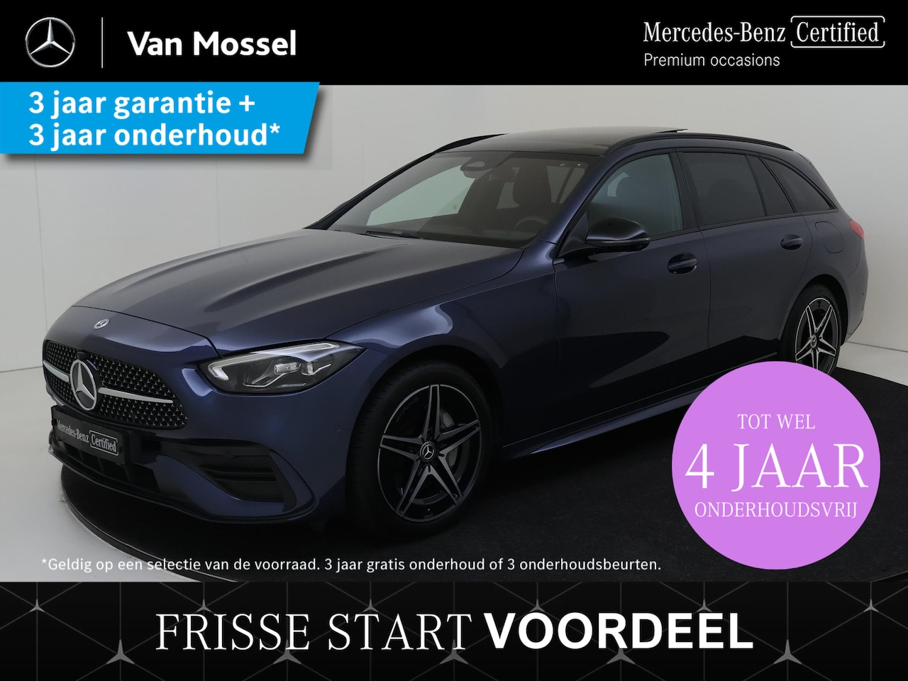 Mercedes-Benz C-klasse - 300 e AMG Line NIGHT / 360 Camera / Panoramadak / 18" - AutoWereld.nl