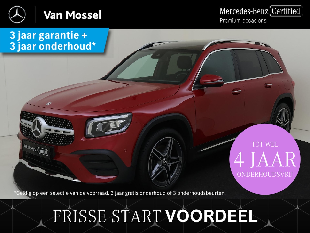 Mercedes-Benz GLB - 200 AMG Line 7p. / Panoramadak/ Sfeerverlichting/ Keyless GO/ - AutoWereld.nl