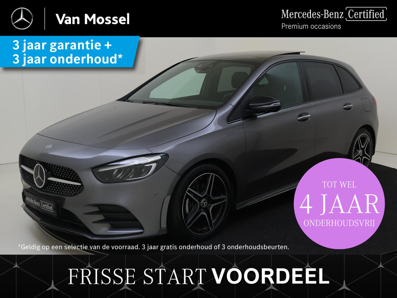 Mercedes-Benz B-klasse - 180 AMG Line / Panorama-schuifdak / Rijassistentiepakket / Stoelverwarming / Night-Pakket - AutoWereld.nl