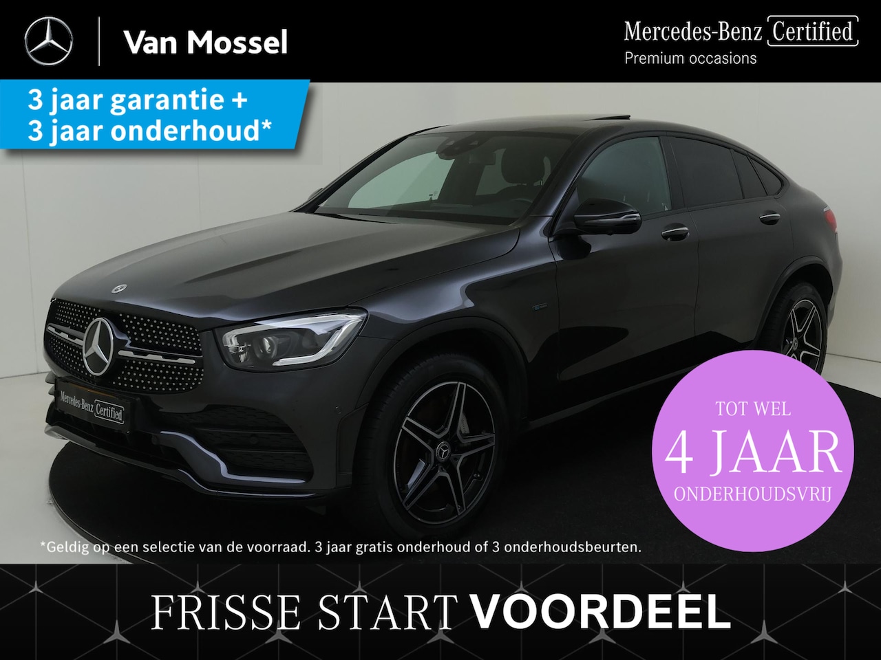 Mercedes-Benz GLC-klasse Coupé - 300e 4MATIC Business Solution AMG / Schuifdak/ Night/ Carplay/ 360 camera - AutoWereld.nl