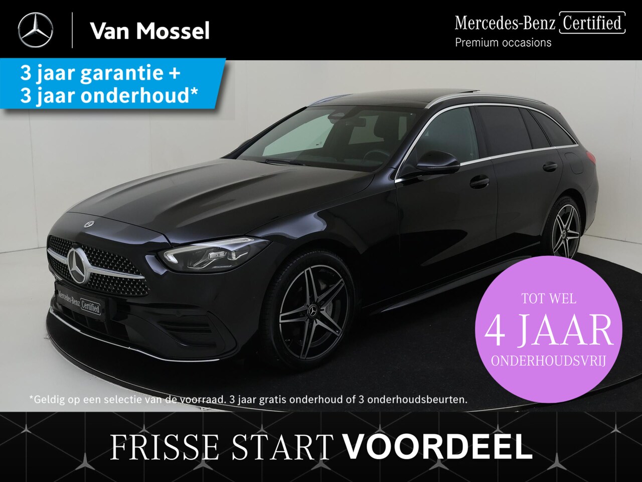 Mercedes-Benz C-klasse Estate - 300 e AMG Line / Panaroma-schuifdak / Achteruitrijcamera / Stoelverwarming / Dodehoek-Assi - AutoWereld.nl