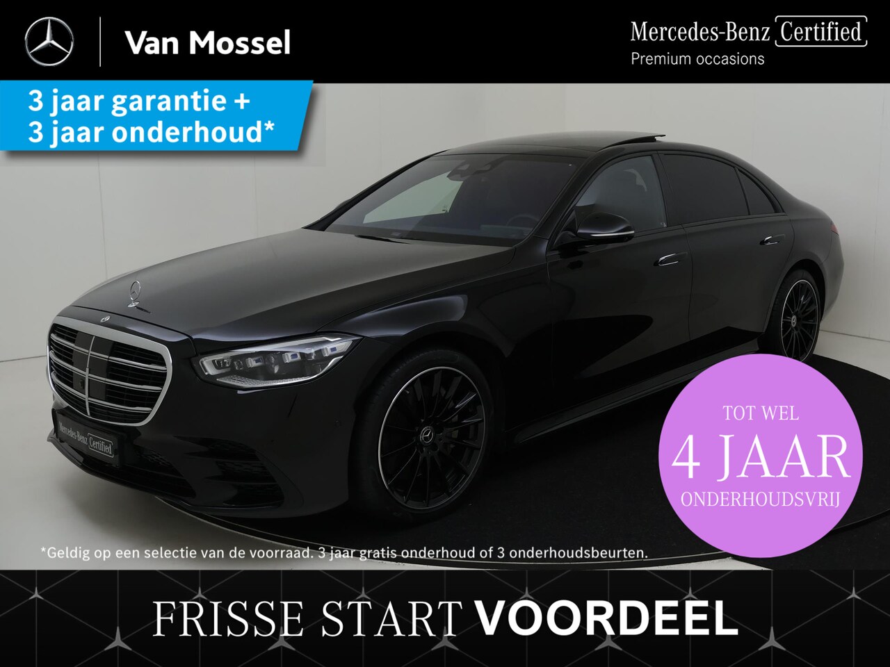 Mercedes-Benz S-klasse - 580 4MATIC Lang AMG Line / Stoelverwarming / Stoelventilatie / 360Graden-Camera / Panaroma - AutoWereld.nl