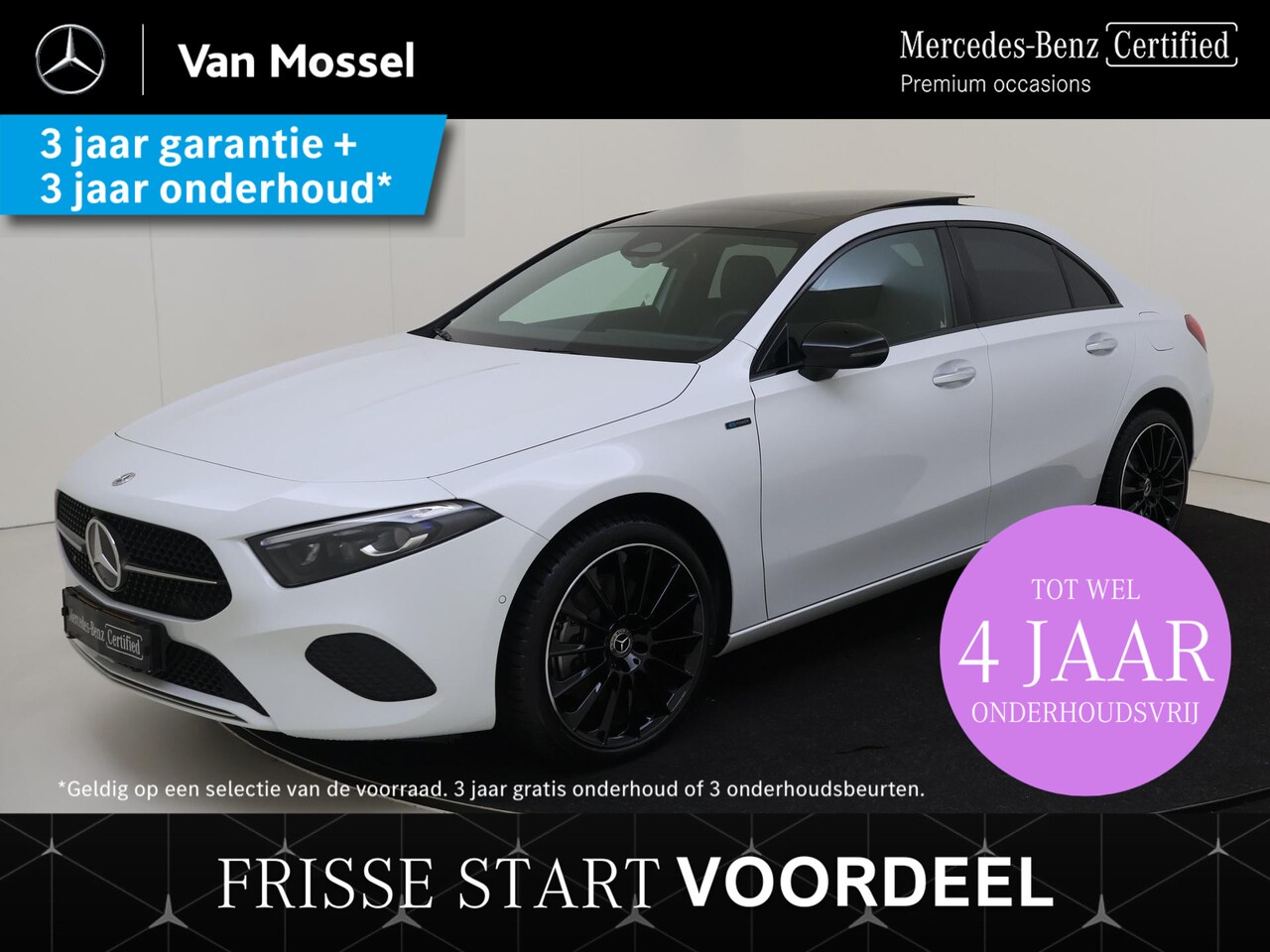 Mercedes-Benz A-klasse - 250 e Luxury Line /Night pakket /19 Inch /Leder /Sfeerverlichting: - AutoWereld.nl