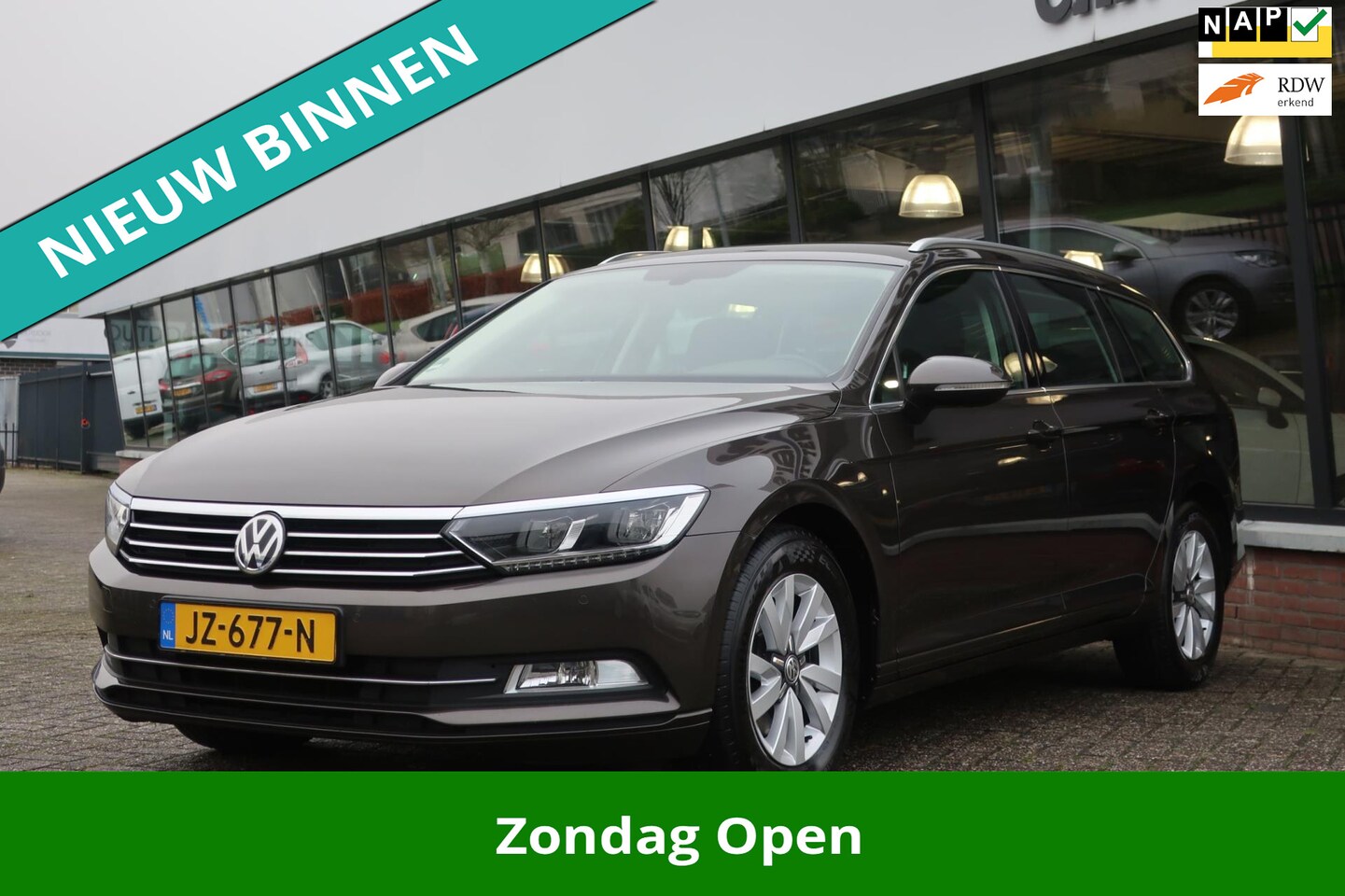 Volkswagen Passat Variant - 1.6 TDI Connected Series LED_CAM_PDC V+A_TREKHAAK. - AutoWereld.nl