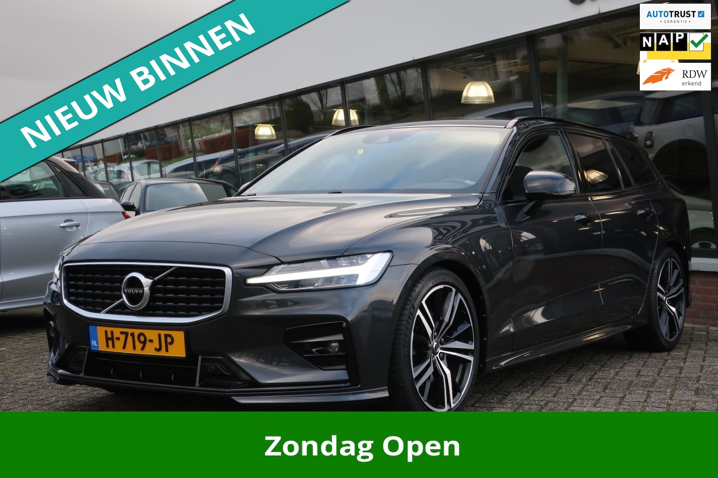 Volvo V60 - 2.0 T4 R-Design 1e EIG_Polestar Engineered_LED_ADAP-CRUIS_360CAM_NAP. - AutoWereld.nl