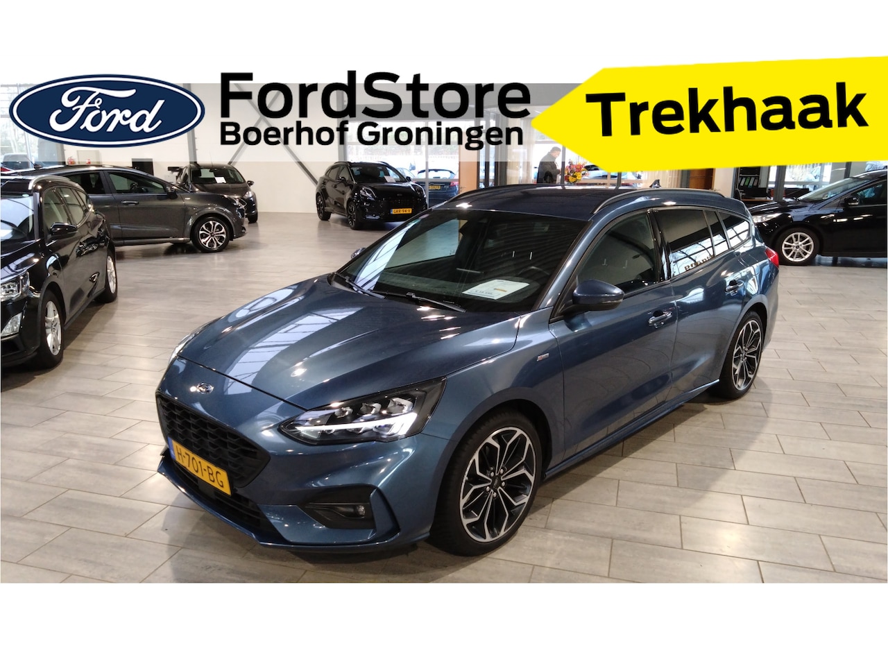 Ford Focus Wagon - EcoBoost 125 pk ST Line | Trekhaak | 18"LM velgen I B&O I Ad. Cruise I Full LED | Keyless - AutoWereld.nl