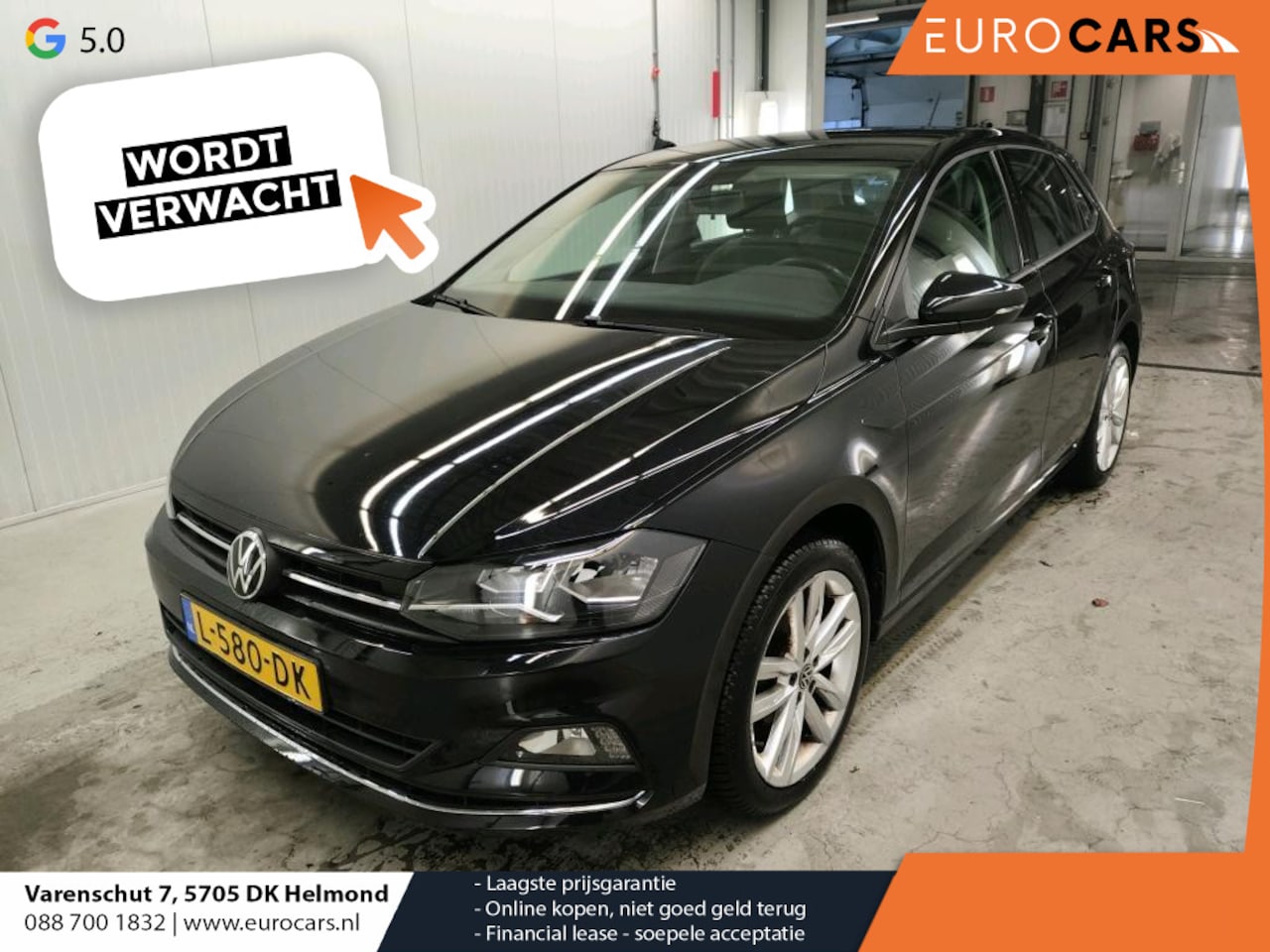 Volkswagen Polo - 1.0 TSI Highline DSG-7 Aut. Executive 17" Velgen Navigatie Carplay Adaptive Cruise Control - AutoWereld.nl