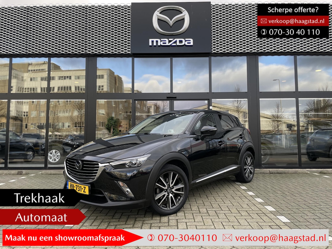 Mazda CX-3 - 2.0 SkyActiv-G 120 GT-M Dealer onderhouden / Trekhaak / Complete uitvoering - AutoWereld.nl