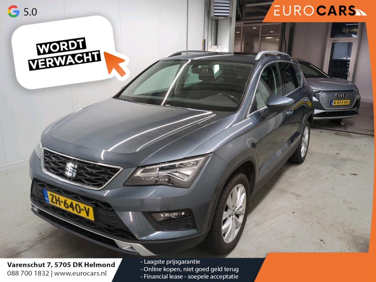 Seat Ateca - 1.0 EcoTSI Style Business Intense Panoramadak Full LED Naviagatie PDC VA + Camera Trekhaak - AutoWereld.nl