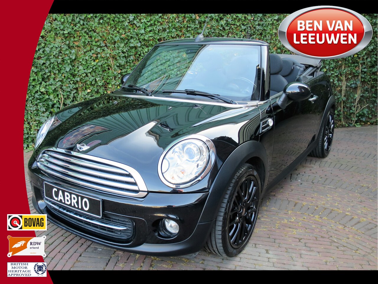 MINI Cabrio - 1.6 Cooper Chili R57 LCI met Navi, Xenon, Keyless, leer/stof en 17" - AutoWereld.nl