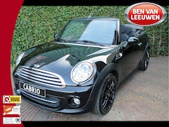 MINI Cabrio - 1.6 Cooper Chili R57 LCI met Navi, Xenon, Keyless, leer/stof en 17"