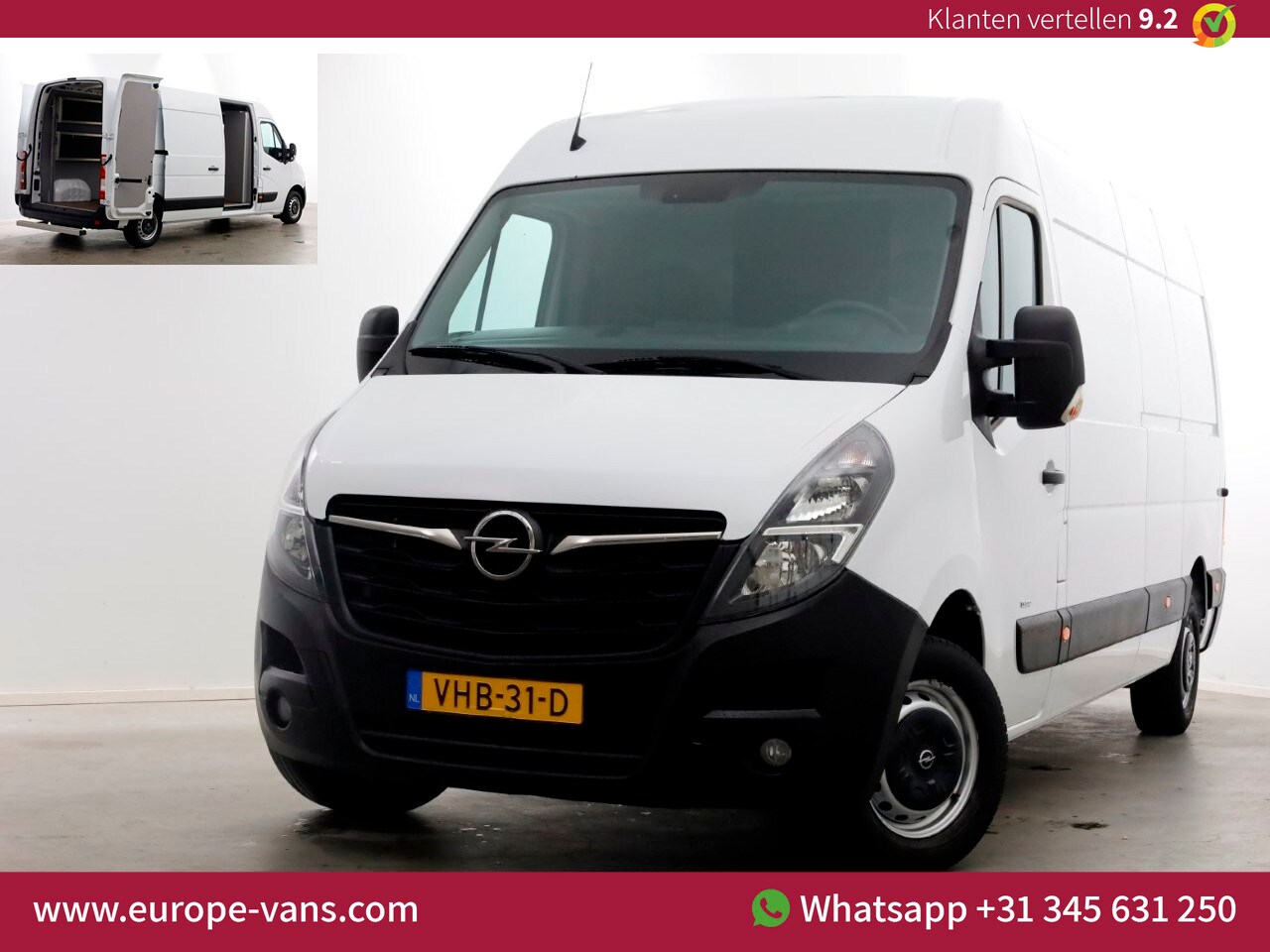 Opel Movano - 2.3 Turbo 150pk Automaat L3H2 Navi/Camera Post Geschikt/Schappen 10-2020 - AutoWereld.nl