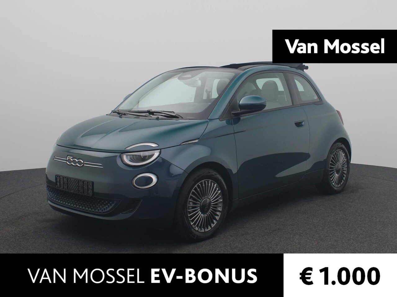 Fiat 500e - Cabriolet Icon 42 kWh | Navi | ECC | Cam | LMV | LED | - AutoWereld.nl