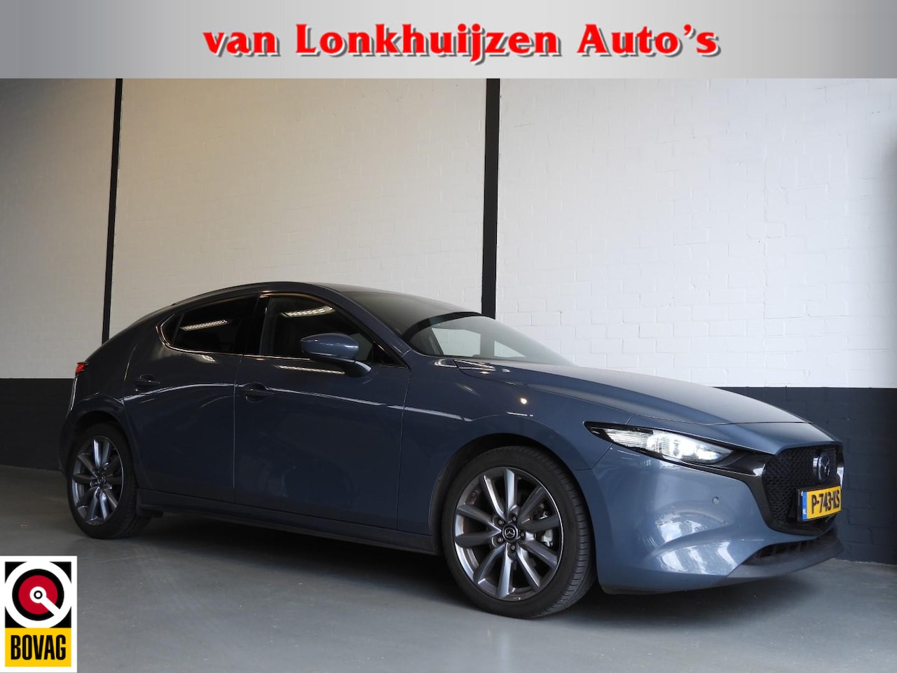 Mazda 3 - 2.0 e-SkyActiv-G M Hybrid 122 Luxury NAVI/LEER/BOSE/HEAD-UP/18"LMV! - AutoWereld.nl