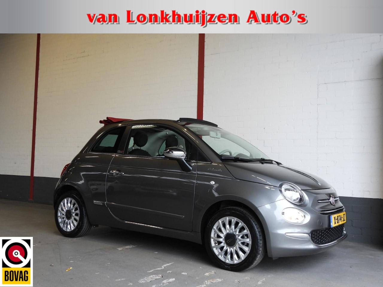 Fiat 500 C - 1.0 Cabrio Hybrid Dolcevita NAVI/AIRCO/CRUISE/PDC/LMV! - AutoWereld.nl