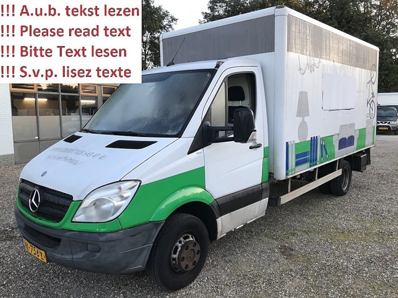 Mercedes-Benz Sprinter - 516 CDI Aut Euro 5 Koffer Bakwagen Laadklep Lift Motorschade - AutoWereld.nl