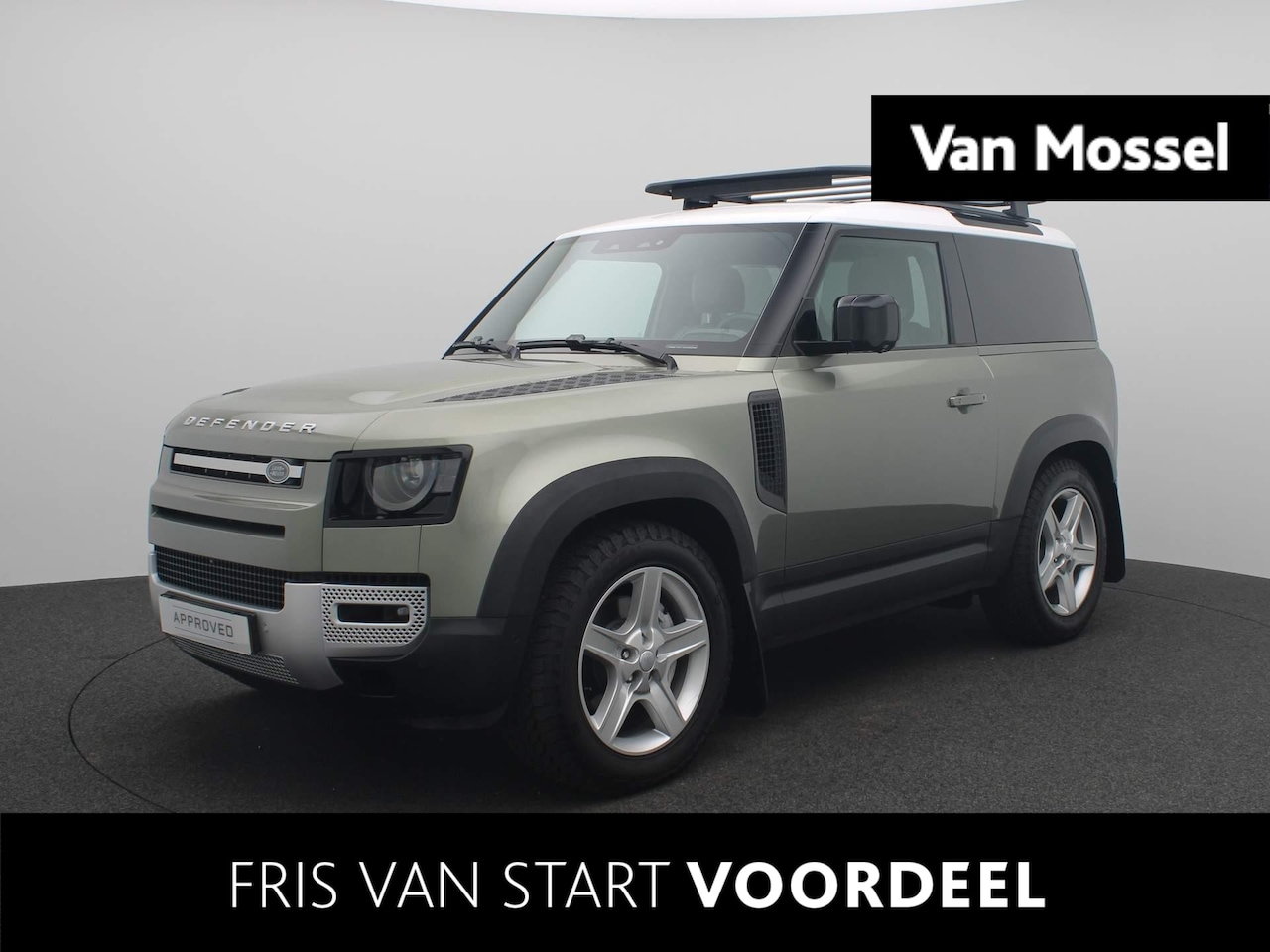 Land Rover Defender 90 - 3.0 P400 MHEV SE Grijs Kenteken | Roofrack | 6-cilinder | Panorama dak | Leder Interieur | - AutoWereld.nl