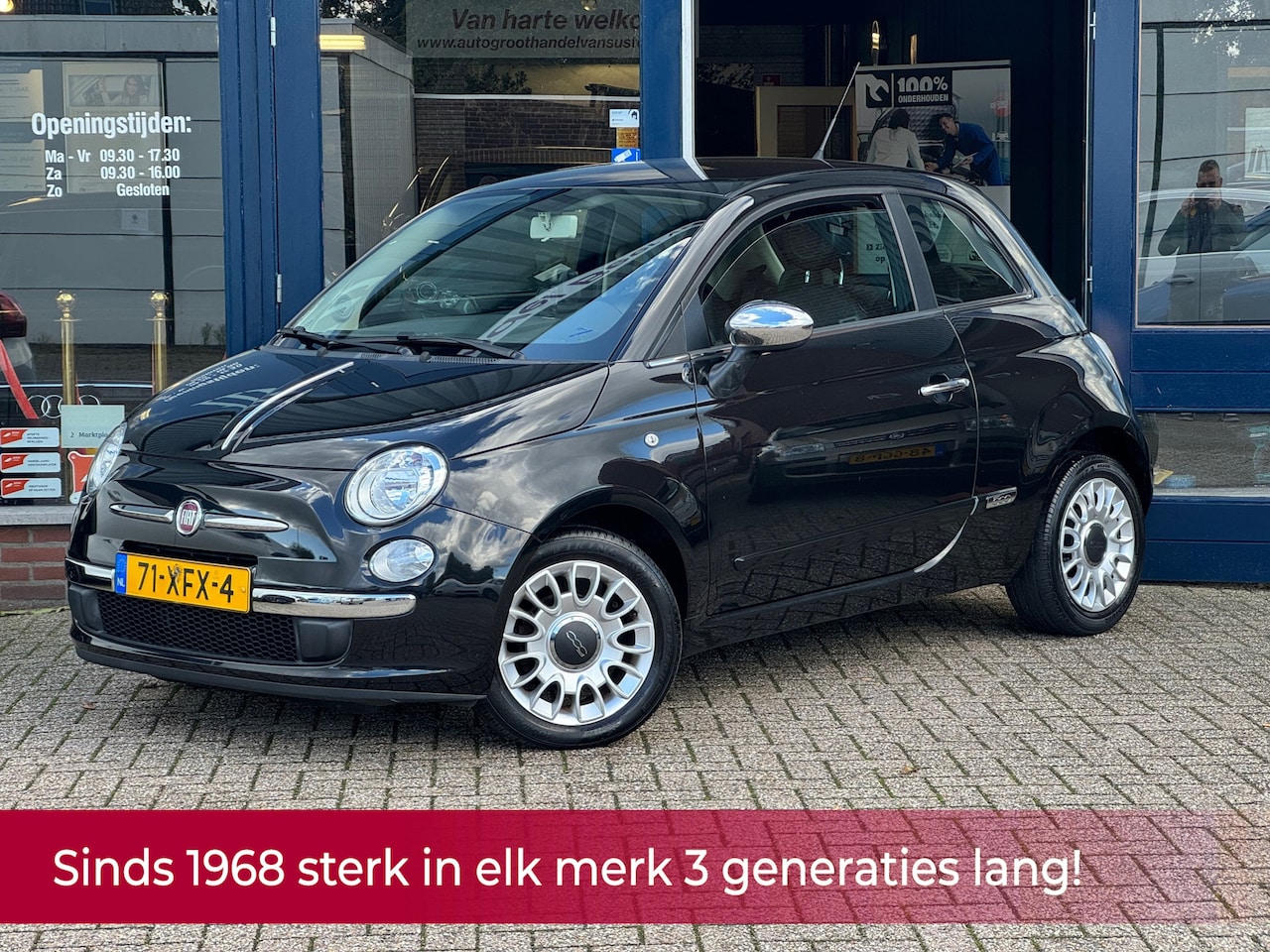 Fiat 500 - 1.2 Easy! NL AUTO NAP! Airco l NAVI l MTF-stuur l LMV l Chrome! TOPSTAAT! - AutoWereld.nl