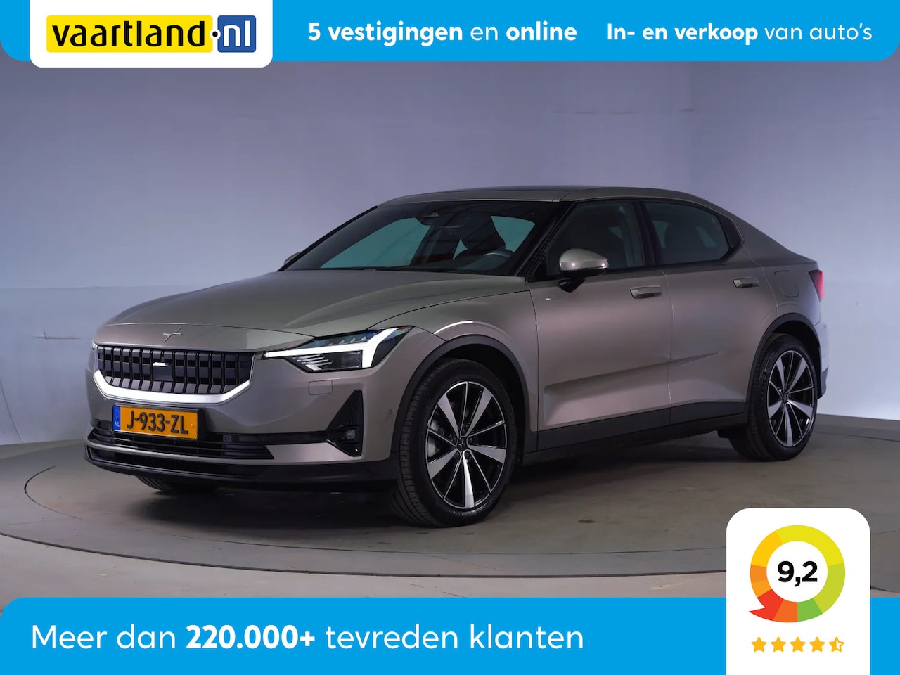 Polestar 2 - 300KW LaunchEdition 78kWh [ Panoramadak Camera Nav ] - AutoWereld.nl