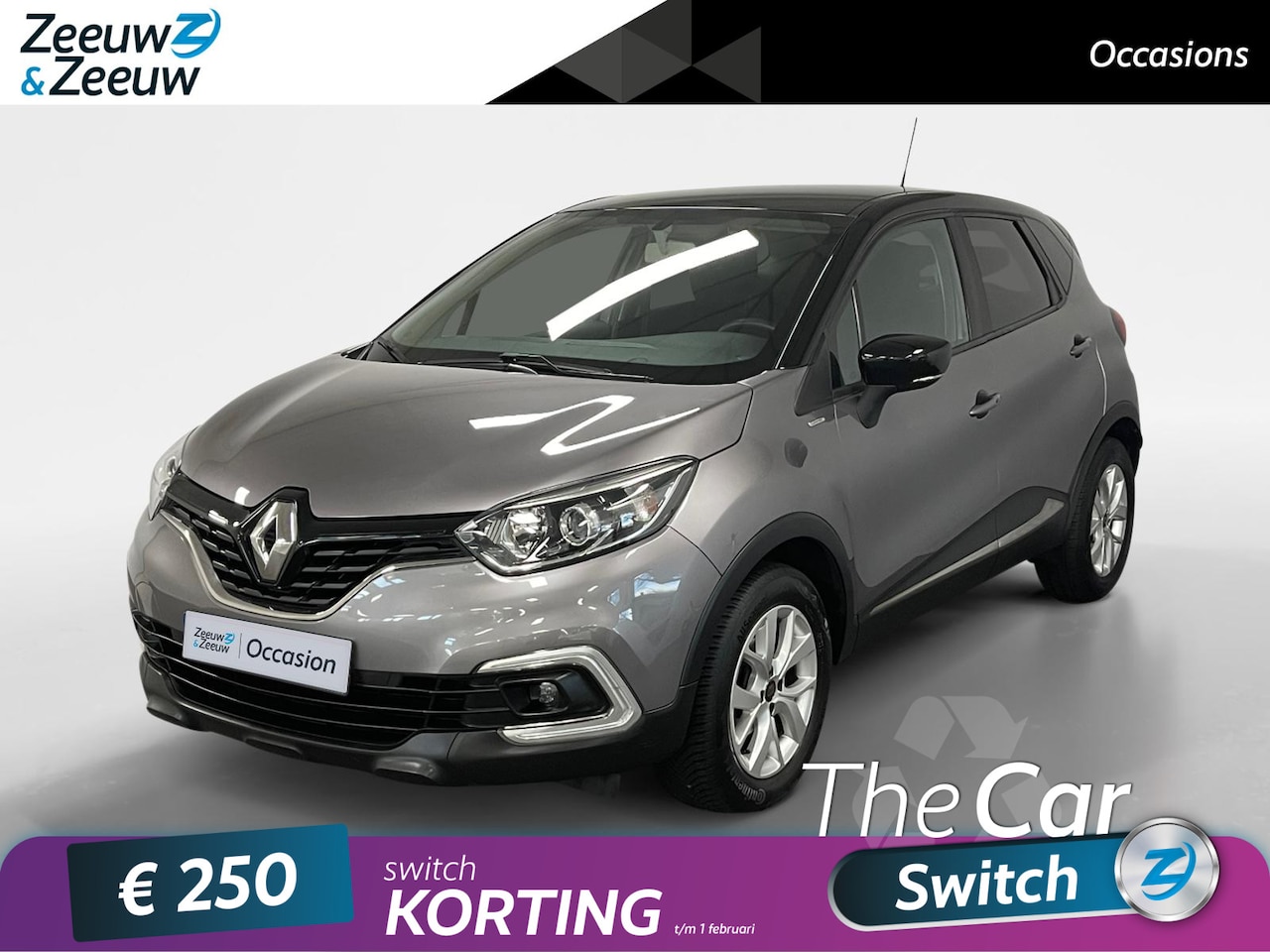 Renault Captur - 0.9 TCe Limited Navi airco cruise controle parkeersensoren lm velgen hoge instap zeer mooi - AutoWereld.nl