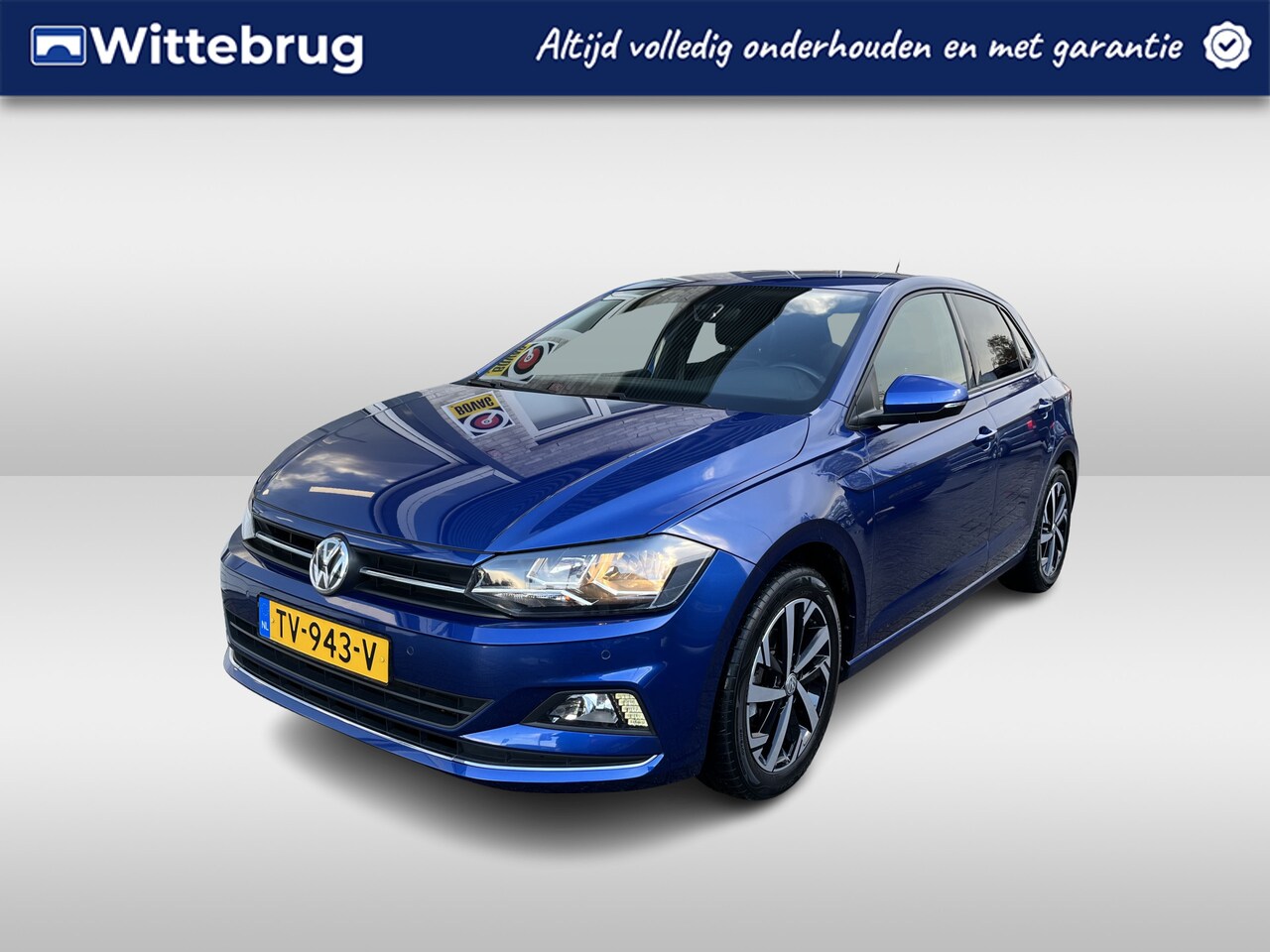 Volkswagen Polo - 1.0 TSI Highline / NAVI/ APP-CONNECT/ CLIMA/ ADAPT-CRUISE/ PARKEERSENSOREN V+A/ 16'' LMV - AutoWereld.nl