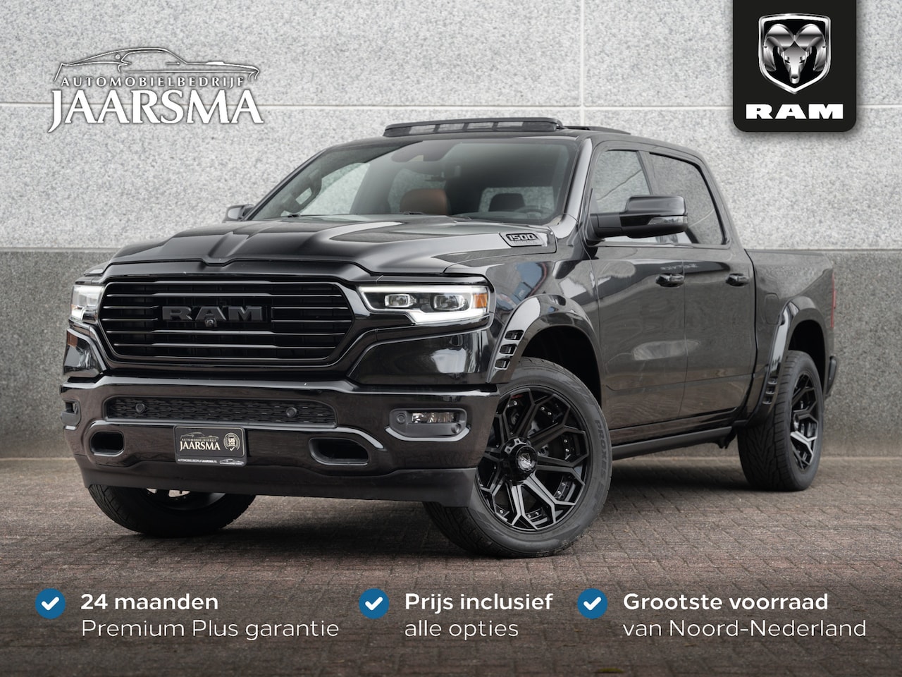 Dodge Ram 1500 - 5.7L V8 Limited Longhorn® CrewCab 4x4 |PRINS LPG |Fender Flares |4Play velgen |Luchtvering - AutoWereld.nl