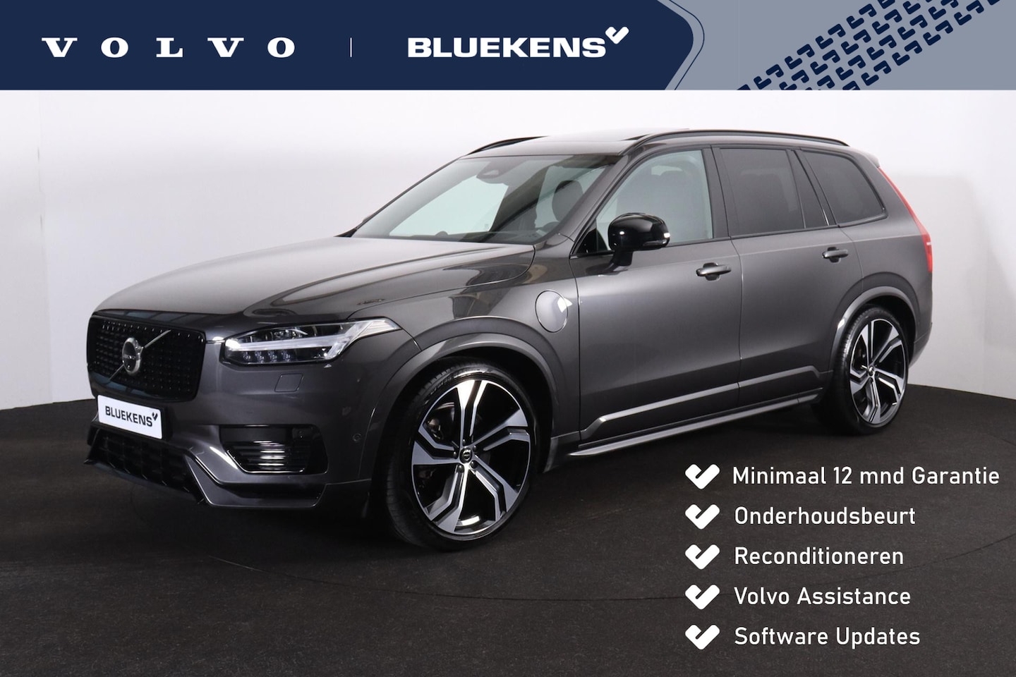 Volvo XC90 - T8 Recharge AWD Ultimate Dark - LONG RANGE - Luchtvering - Panorama/schuifdak - IntelliSaf - AutoWereld.nl