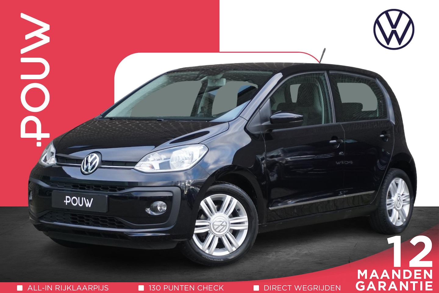 Volkswagen Up! - 1.0 60pk High up! | Cruise Control | Parkeersensoren Achter | Airconditioning - AutoWereld.nl