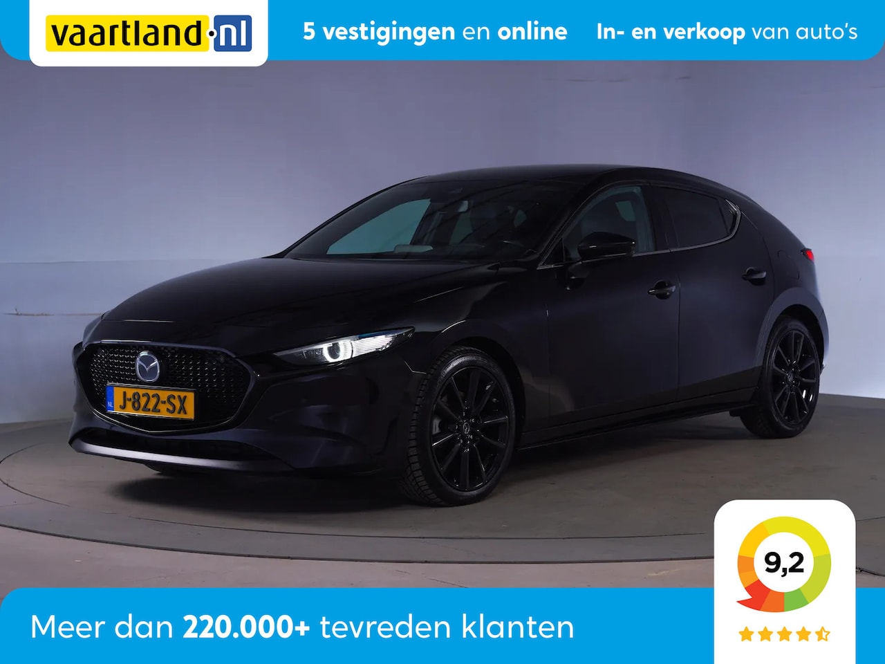 Mazda 3 - 2.0 SkyActiv-X 180pk Luxury Aut. [ LED Navi Leder Camera ] - AutoWereld.nl