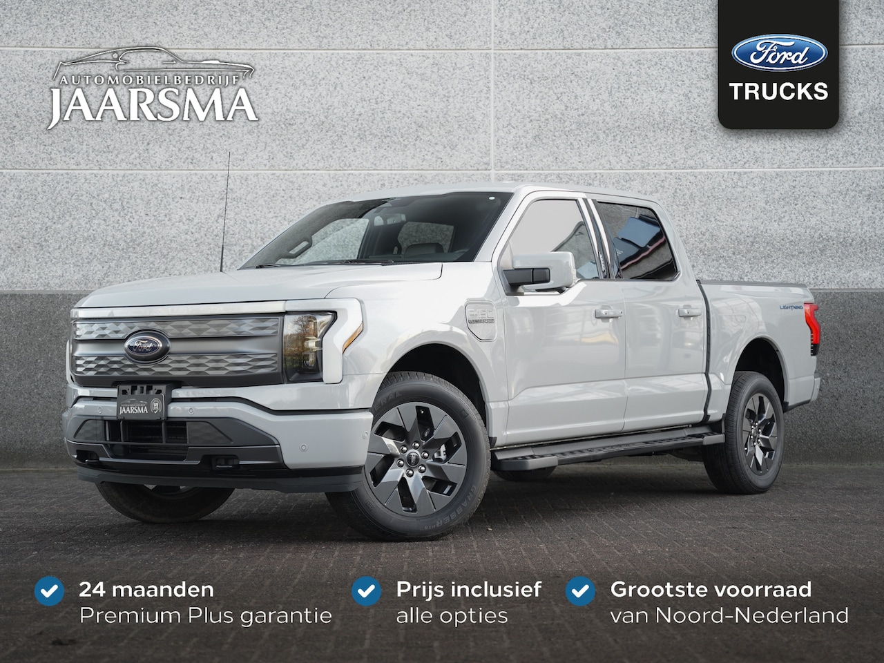 Ford F150 Lightning - F-150 Lariat Standard Range €5.000 SEBA Subsidie |386 KM Range |Leder |360 graden camera | - AutoWereld.nl